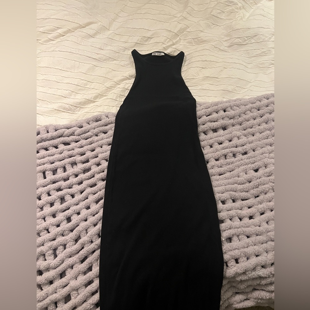 Zara Black Backless Dress
